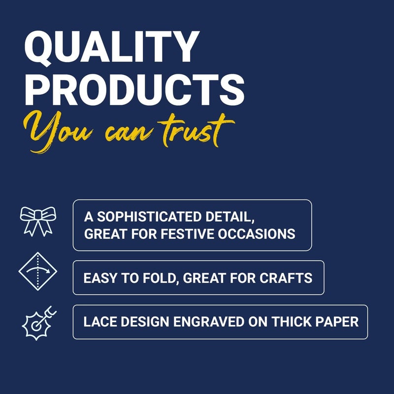 Royal Brites Royal Lace Fine Quality Paper Products, Medallion Lace Round Paper Doilies, 4-Inch, White, 1 Piece, Pack of 40 each - Image 5